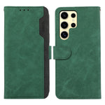 Custodia per telefono in pelle magnetica RFID ABEEL Color Block, For Samsung Galaxy S25 Ultra 5G