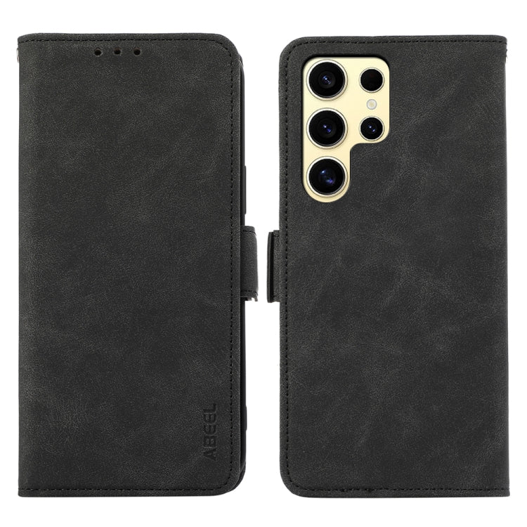 Custodia per telefono in pelle magnetica RFID satinata ABEEL, For Samsung Galaxy S26 5G, For Samsung Galaxy S25 FE 5G, For Samsung Galaxy S25 Edge 5G, For Samsung Galaxy S25 Ultra 5G