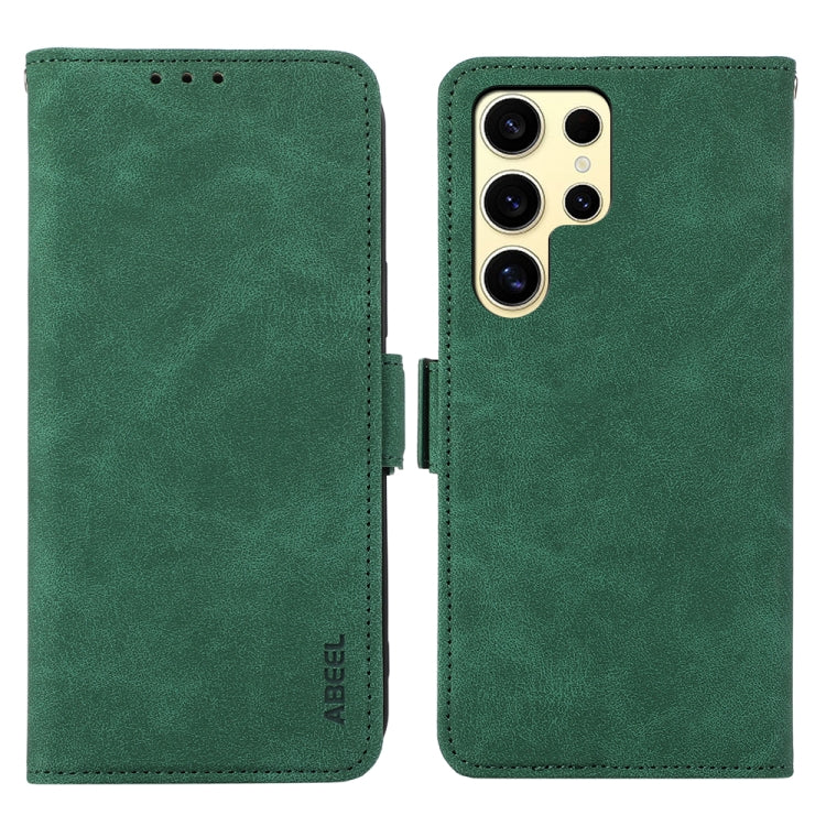 Custodia per telefono in pelle magnetica RFID satinata ABEEL, For Samsung Galaxy S26 5G, For Samsung Galaxy S25 FE 5G, For Samsung Galaxy S25 Edge 5G, For Samsung Galaxy S25 Ultra 5G