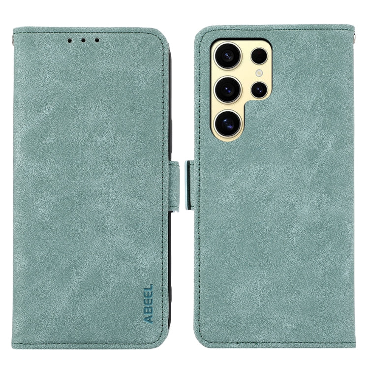 Custodia per telefono in pelle magnetica RFID satinata ABEEL, For Samsung Galaxy S26 5G, For Samsung Galaxy S25 FE 5G, For Samsung Galaxy S25 Edge 5G, For Samsung Galaxy S25 Ultra 5G
