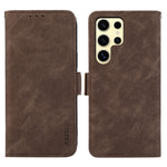 Custodia per telefono in pelle magnetica RFID satinata ABEEL, For Samsung Galaxy S26 5G, For Samsung Galaxy S25 FE 5G, For Samsung Galaxy S25 Edge 5G, For Samsung Galaxy S25 Ultra 5G
