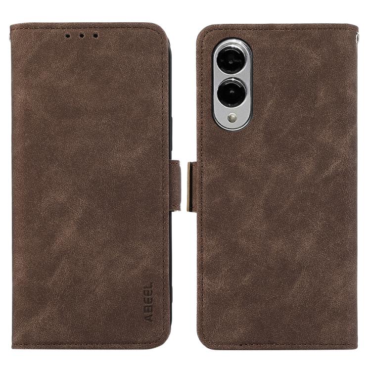 Custodia per telefono in pelle magnetica RFID satinata ABEEL, For Samsung Galaxy S26 5G, For Samsung Galaxy S25 FE 5G, For Samsung Galaxy S25 Edge 5G, For Samsung Galaxy S25 Ultra 5G