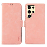 Custodia per telefono in pelle magnetica RFID satinata ABEEL, For Galaxy S26 FE 5G, For Samsung Galaxy S26+ 5G, For Samsung Galaxy S26 Edge 5G, For Samsung Galaxy S26 Ultra 5G