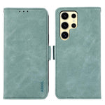 Custodia per telefono in pelle magnetica RFID satinata ABEEL, For Galaxy S26 FE 5G, For Samsung Galaxy S26+ 5G, For Samsung Galaxy S26 Edge 5G, For Samsung Galaxy S26 Ultra 5G