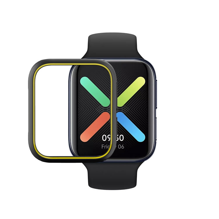 Per OPPO Watch 46mm Smart Watch Custodia protettiva in TPU, Black, Black+White, Black+Yellow, Black+Blue, Black+Red, White
