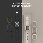 Per OPPO Watch 46mm Smart Watch Custodia protettiva in TPU, Black, Black+White, Black+Yellow, Black+Blue, Black+Red, White