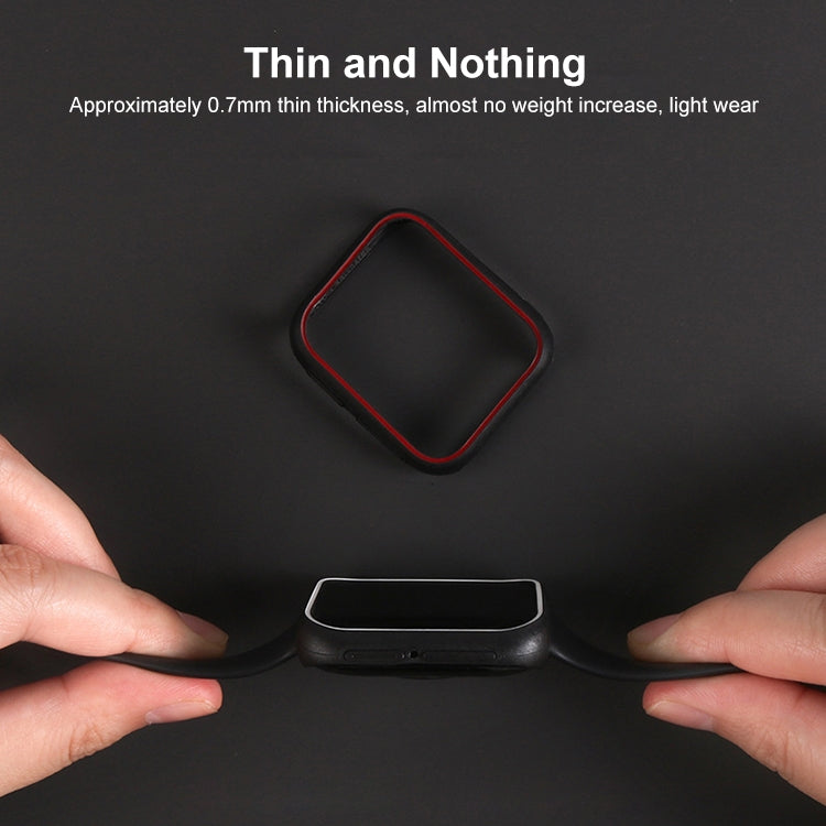 Per OPPO Watch 46mm Smart Watch Custodia protettiva in TPU, Black, Black+White, Black+Yellow, Black+Blue, Black+Red, White