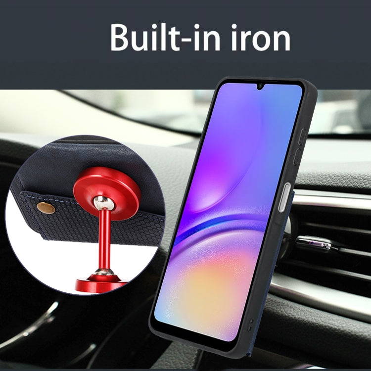 Custodia magnetica per telefono con doppia fibbia e slot per carte, For Samsung Galaxy A06 4G