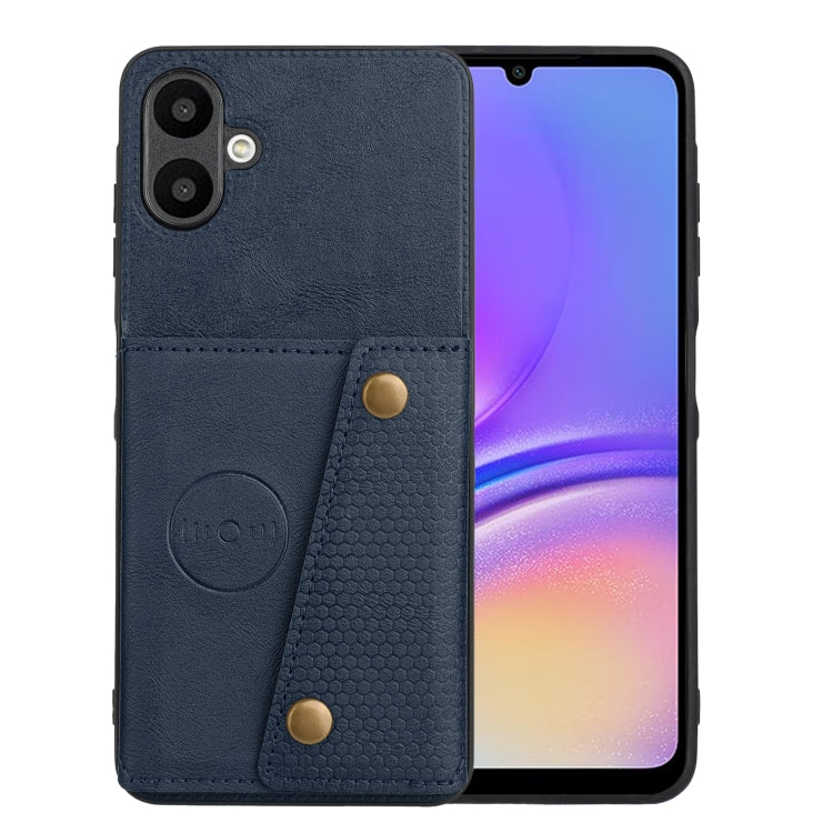 Custodia magnetica per telefono con doppia fibbia e slot per carte, For Samsung Galaxy A06 4G