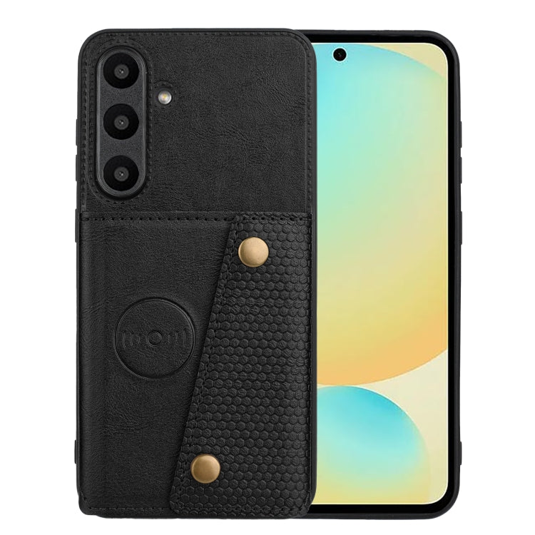 Custodia magnetica per telefono con doppia fibbia e slot per carte, For Samsung Galaxy A17 / A26 5G, For Samsung Galaxy A56 5G, For Samsung Galaxy A36 5G, For Samsung Galaxy A16 5G