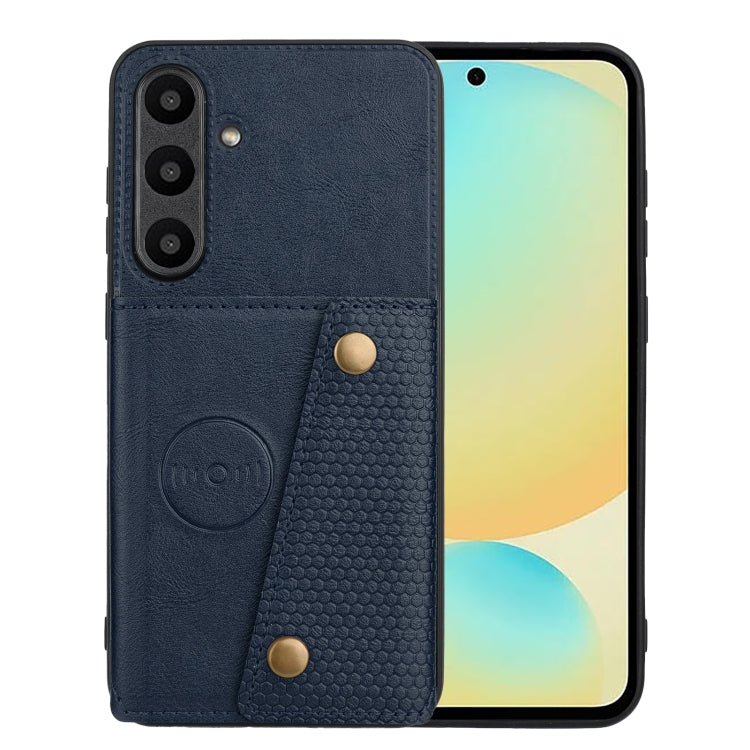 Custodia magnetica per telefono con doppia fibbia e slot per carte, For Samsung Galaxy A17 / A26 5G, For Samsung Galaxy A56 5G, For Samsung Galaxy A36 5G, For Samsung Galaxy A16 5G