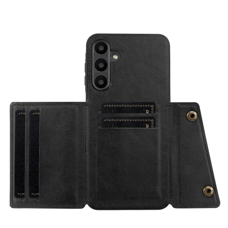 Custodia magnetica per telefono con doppia fibbia e slot per carte, For Samsung Galaxy A57 5G, For Samsung Galaxy A37 5G, For Galaxy A27 5G, For Galaxy A07 5G Global