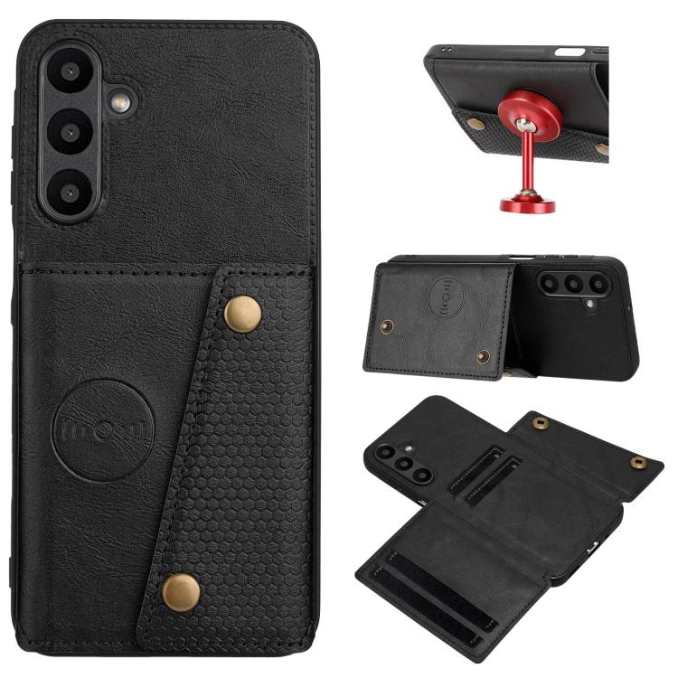 Custodia magnetica per telefono con doppia fibbia e slot per carte, For Samsung Galaxy A57 5G, For Samsung Galaxy A37 5G, For Galaxy A27 5G, For Galaxy A07 5G Global