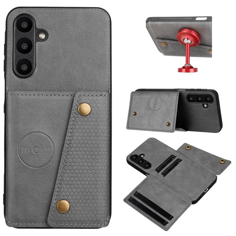 Custodia magnetica per telefono con doppia fibbia e slot per carte, For Samsung Galaxy A57 5G, For Samsung Galaxy A37 5G, For Galaxy A27 5G, For Galaxy A07 5G Global