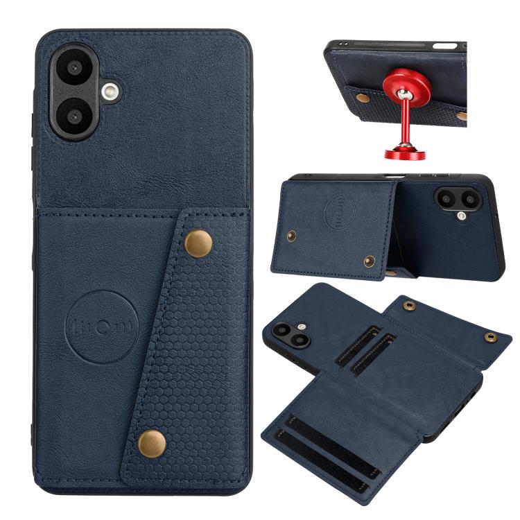 Custodia magnetica per telefono con doppia fibbia e slot per carte, For Samsung Galaxy A57 5G, For Samsung Galaxy A37 5G, For Galaxy A27 5G, For Galaxy A07 5G Global