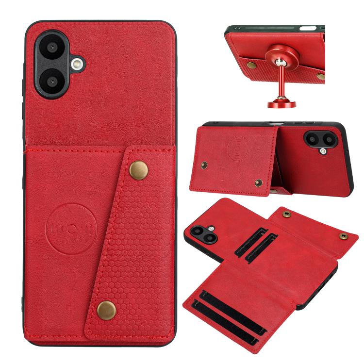 Custodia magnetica per telefono con doppia fibbia e slot per carte, For Samsung Galaxy A57 5G, For Samsung Galaxy A37 5G, For Galaxy A27 5G, For Galaxy A07 5G Global