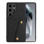 Custodia magnetica per telefono con doppia fibbia e slot per carte, For Samsung Galaxy S25 Ultra 5G, For Samsung Galaxy S24 FE 5G