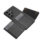 Custodia magnetica per telefono con doppia fibbia e slot per carte, For Samsung Galaxy S25 Ultra 5G, For Samsung Galaxy S24 FE 5G