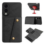 Custodia magnetica per telefono con doppia fibbia e slot per carte, For Samsung Galaxy S25 FE 5G, For Samsung Galaxy S25 Edge 5G, For Samsung Galaxy S25 5G, For Samsung Galaxy S25+ 5G