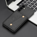 Custodia magnetica per telefono con doppia fibbia e slot per carte, For Samsung Galaxy S25 FE 5G, For Samsung Galaxy S25 Edge 5G, For Samsung Galaxy S25 5G, For Samsung Galaxy S25+ 5G