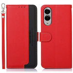 Custodia per telefono RFID in pelle con texture Litchi KHAZNEH, For Samsung Galaxy S25 Edge 5G, For Samsung Galaxy S25 Ultra