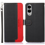 Custodia per telefono RFID in pelle con texture Litchi KHAZNEH, For Samsung Galaxy S25 Edge 5G, For Samsung Galaxy S25 Ultra