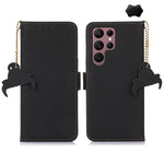 Custodia per telefono in vera pelle magnetica RFID, For Galaxy S26 FE 5G, For Samsung Galaxy S26+ 5G, For Samsung Galaxy S26 5G, For Samsung Galaxy S25 Ultra