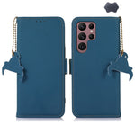 Custodia per telefono in vera pelle magnetica RFID, For Galaxy S26 FE 5G, For Samsung Galaxy S26+ 5G, For Samsung Galaxy S26 5G, For Samsung Galaxy S25 Ultra
