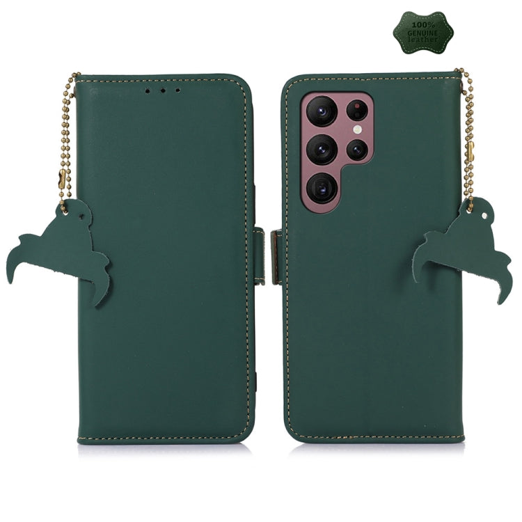 Custodia per telefono in vera pelle magnetica RFID, For Galaxy S26 FE 5G, For Samsung Galaxy S26+ 5G, For Samsung Galaxy S26 5G, For Samsung Galaxy S25 Ultra