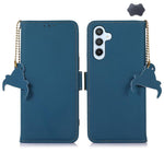 Custodia per telefono in vera pelle magnetica RFID, For Galaxy S26 FE 5G, For Samsung Galaxy S26+ 5G, For Samsung Galaxy S26 5G, For Samsung Galaxy S25 Ultra
