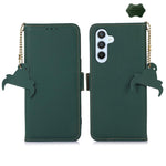 Custodia per telefono in vera pelle magnetica RFID, For Galaxy S26 FE 5G, For Samsung Galaxy S26+ 5G, For Samsung Galaxy S26 5G, For Samsung Galaxy S25 Ultra