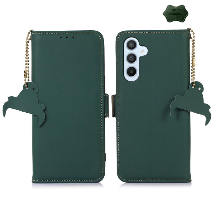 Custodia per telefono in vera pelle magnetica RFID, For Galaxy S26 FE 5G, For Samsung Galaxy S26+ 5G, For Samsung Galaxy S26 5G, For Samsung Galaxy S25 Ultra