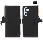Custodia per telefono in vera pelle magnetica RFID, For Galaxy S26 FE 5G, For Samsung Galaxy S26+ 5G, For Samsung Galaxy S26 5G, For Samsung Galaxy S25 Ultra