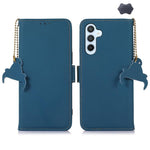 Custodia per telefono in vera pelle magnetica RFID, For Galaxy S26 FE 5G, For Samsung Galaxy S26+ 5G, For Samsung Galaxy S26 5G, For Samsung Galaxy S25 Ultra