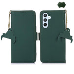 Custodia per telefono in vera pelle magnetica RFID, For Galaxy S26 FE 5G, For Samsung Galaxy S26+ 5G, For Samsung Galaxy S26 5G, For Samsung Galaxy S25 Ultra