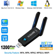 RE-1202 Scheda di rete wireless dual band 1200Mbps WiFi USB3.0 Adattatore trasmettitore ricevitore