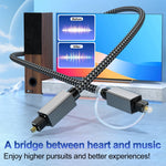 Cavo audio ottico digitale Toslink maschio-maschio OD5.0mm, 1m, 1.8m, 3m, 5m
