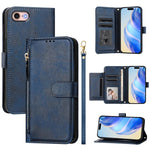 Portafoglio con cerniera e slot multi-carta Custodia per telefono in pelle, For iPhone 14 Pro Max, For iPhone SE 2022 / 2020 / 8 / 7, For iPhone 13 Pro Max, For iPhone 13 Pro