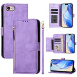 Portafoglio con cerniera e slot multi-carta Custodia per telefono in pelle, For iPhone 14 Pro Max, For iPhone SE 2022 / 2020 / 8 / 7, For iPhone 13 Pro Max, For iPhone 13 Pro
