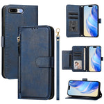 Portafoglio con cerniera e slot multi-carta Custodia per telefono in pelle, For iPhone XR, For iPhone XS Max, For iPhone 8 Plus / 7 Plus