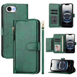 Portafoglio con cerniera e slot multi-carta Custodia per telefono in pelle, For iPhone 17e / 16e, For iPhone 17 Pro Max, For iPhone 17 Pro, For iPhone 17