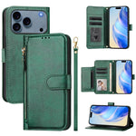 Portafoglio con cerniera e slot multi-carta Custodia per telefono in pelle, For iPhone 17e / 16e, For iPhone 17 Pro Max, For iPhone 17 Pro, For iPhone 17