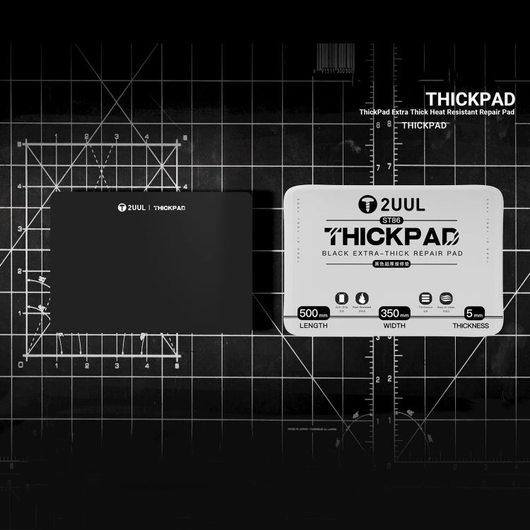 2UUL ST86 50x30cm Extra Spesso Antistatico Resistente al Calore Silicone Pad