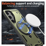 Custodia TPU ibrida con supporto MagSafe per Samsung Galaxy S24