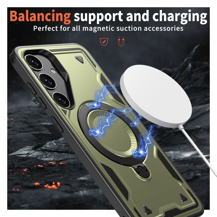 Custodia TPU ibrida con supporto MagSafe per Samsung Galaxy S24