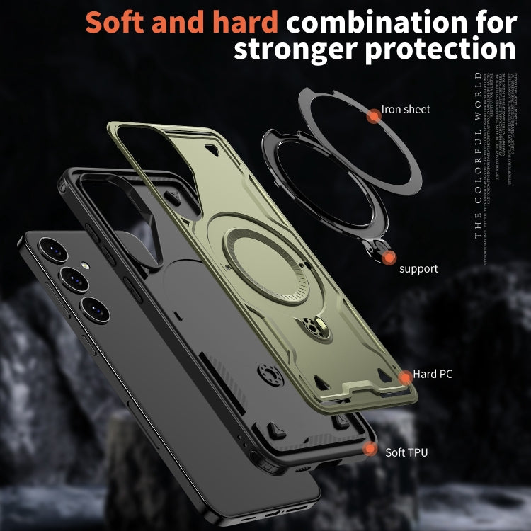 Custodia TPU ibrida con supporto MagSafe per Samsung Galaxy S24