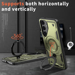 Custodia TPU ibrida con supporto MagSafe per Samsung Galaxy S24 F