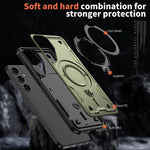 Custodia TPU ibrida con supporto MagSafe per Samsung Galaxy S24 F