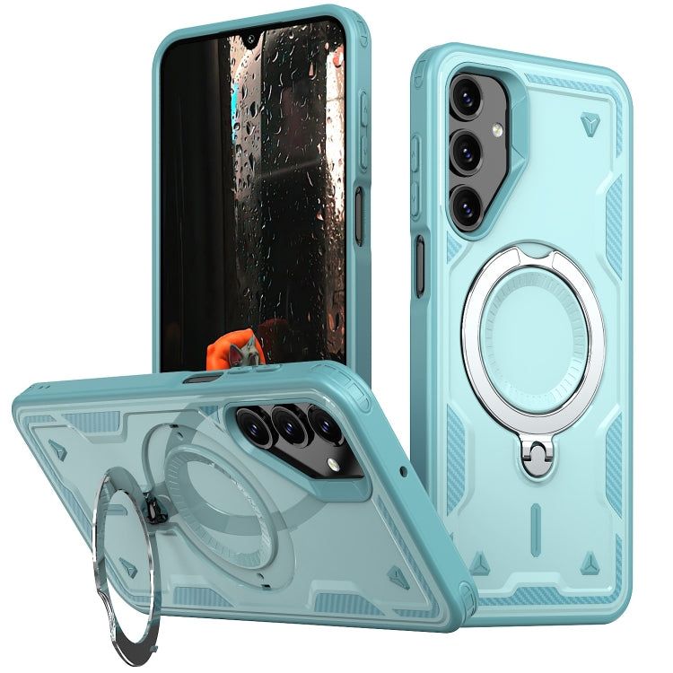 Custodia TPU ibrida con supporto MagSafe per Samsung Galaxy S24 F