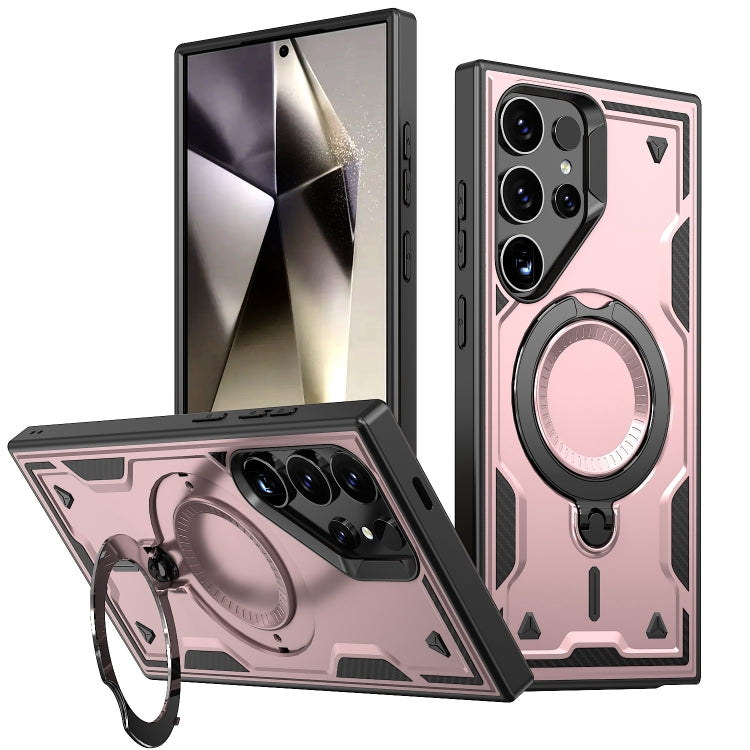 Custodia TPU ibrida con supporto MagSafe per Samsung Galaxy S24 F